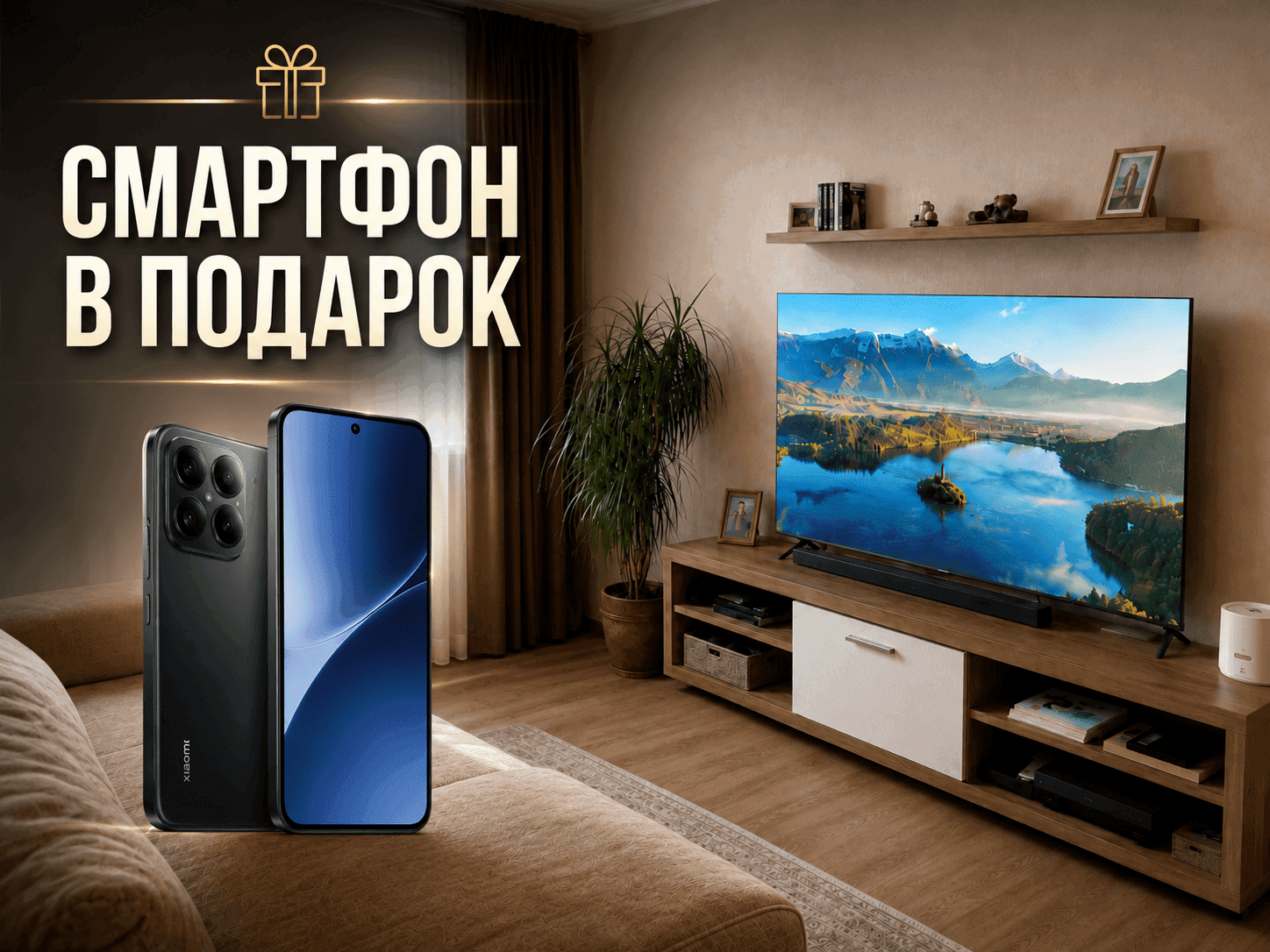 Телевизор + телефон